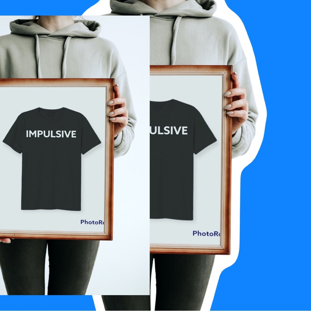 Black IMPULSIVE t shirt named after my son.